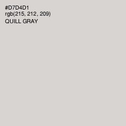 #D7D4D1 - Quill Gray Color Image